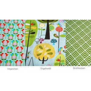 10cm Baumwolldruck  Happier (Riley Blake Design) + Summer Breeze  - Designwahl   (Grundpreis € 10,50/m)